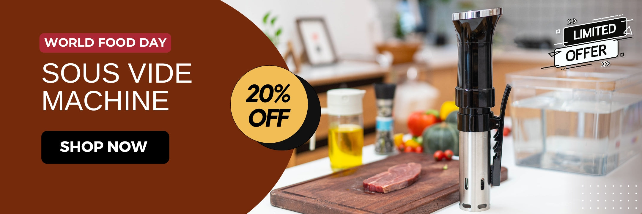 Sous Vide Cooker 20% OFF